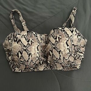 Shade & Shore Snake Print Top